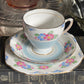 Set of six Vintage 1930s English Grafton Teacup Trio plus