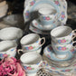 Set of six Vintage 1930s English Grafton Teacup Trio plus