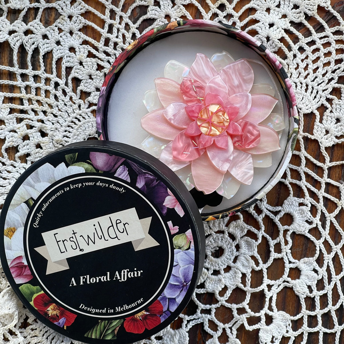 Erstwilder Darling of the Valley Brooch – A Floral Affair 2021 – Original Box