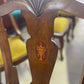 Vintage Queen Anne Style drop leaf dining table and six chairs