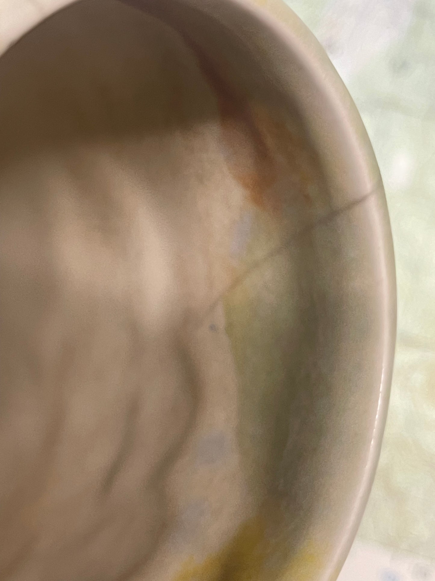 Vintage Art Nouveau Style Relief Pottery Vase – Floral Design