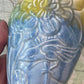 Vintage Art Nouveau Style Relief Pottery Vase – Floral Design