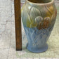 Vintage Art Nouveau Style Relief Pottery Vase – Floral Design
