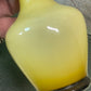 Vintage Yellow Cased Glass Bud Vase – Mid Century