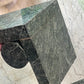 Vintage Green Marble Bookends – Modernist Geometric Design