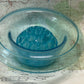 Art Deco Walther Glass Flower Frog Bowl – Czech Pressed Glass (c.1930s)