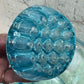 Art Deco Walther Glass Flower Frog Bowl – Czech Pressed Glass (c.1930s)