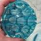 Art Deco Walther Glass Flower Frog Bowl – Czech Pressed Glass (c.1930s)