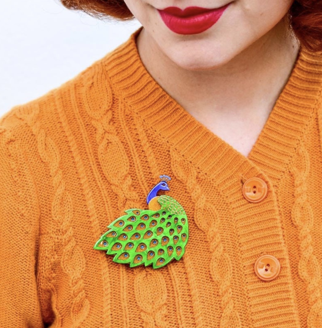 Erstwilder “Le Peacock Royal” Brooch (2020) – The Nouveau Collection