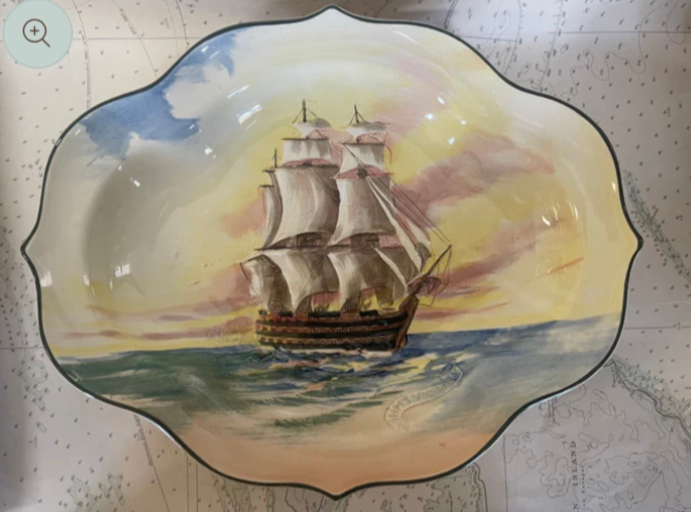 Royal Doulton “HMS Victory” Famous Ships Dish — c.1940s