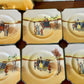 Vintage 1930s Royal Doulton Yellow Door Coaching Days Tea Set for Six