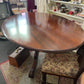 Antique oval mahogany timber table