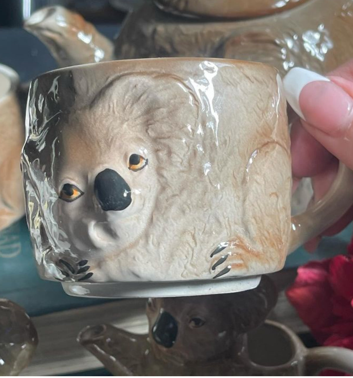 Vintage c.1960s Koala Teaset for two by Gempo Japan