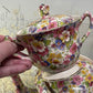 James Kent “Du Barry” Chintz Teapot & Sugar Bowl Set (England)