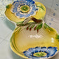 Vintage Japanese Peony Ware Double Floral Dish (c.1940s–50s)