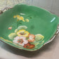 Vintage Noritake Hand-Painted Green Floral Serving Dish (c.1940s–50s)