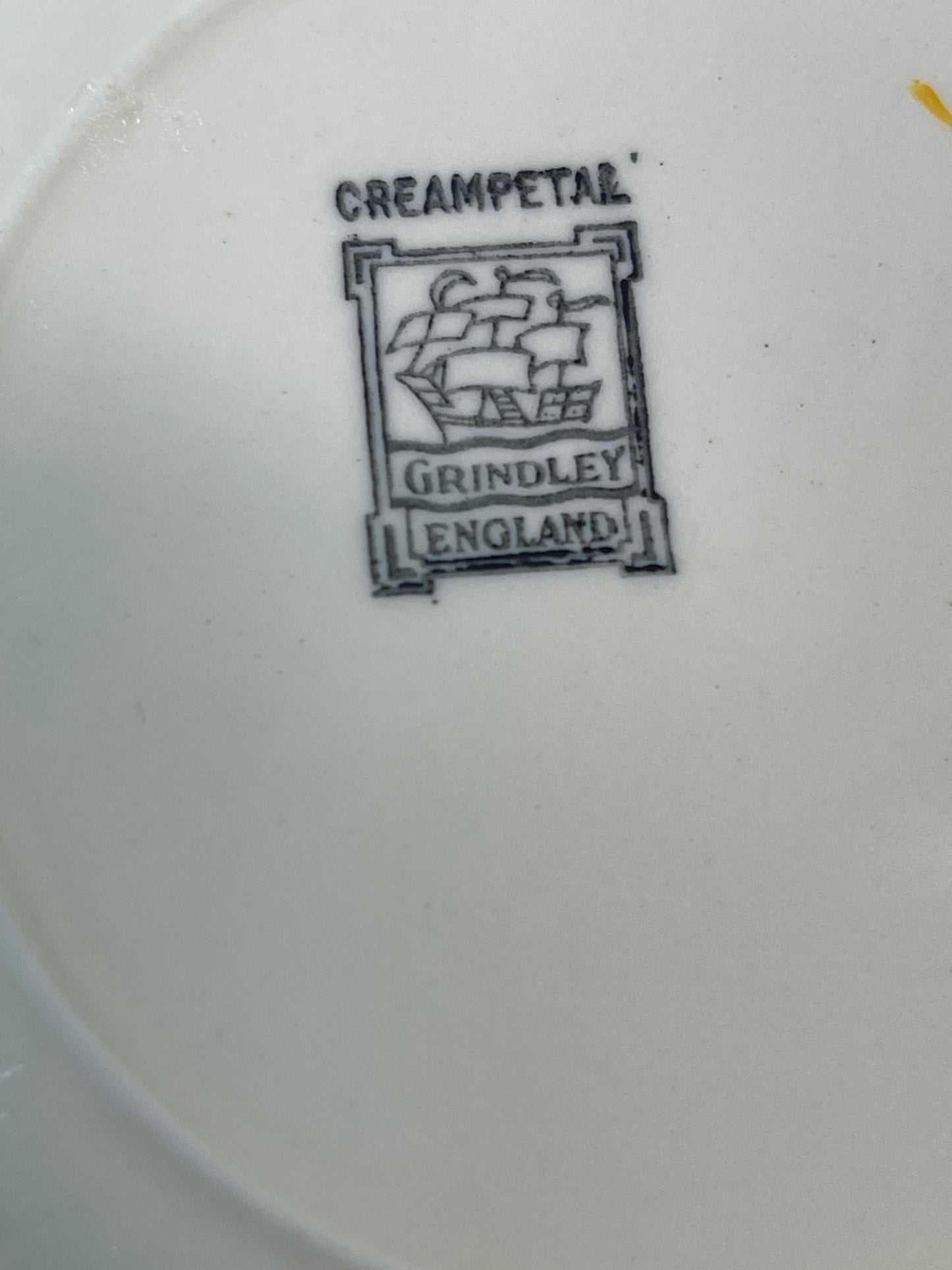 Vintage Grindley “Cream Petal” Serving Set — 7 Piece (c.1930s–50s)