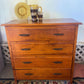 Vintage Silky Oak Timber chest of drawers