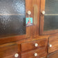 Vintage 1930s Timber Kitchen cabinet with glass doors