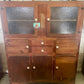 Vintage 1930s Timber Kitchen cabinet with glass doors