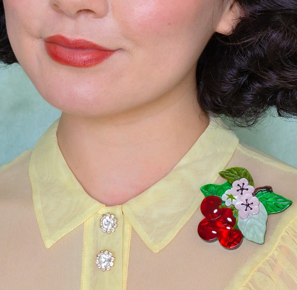 Blossoming Cherries Erstwilder Brooch (2023)