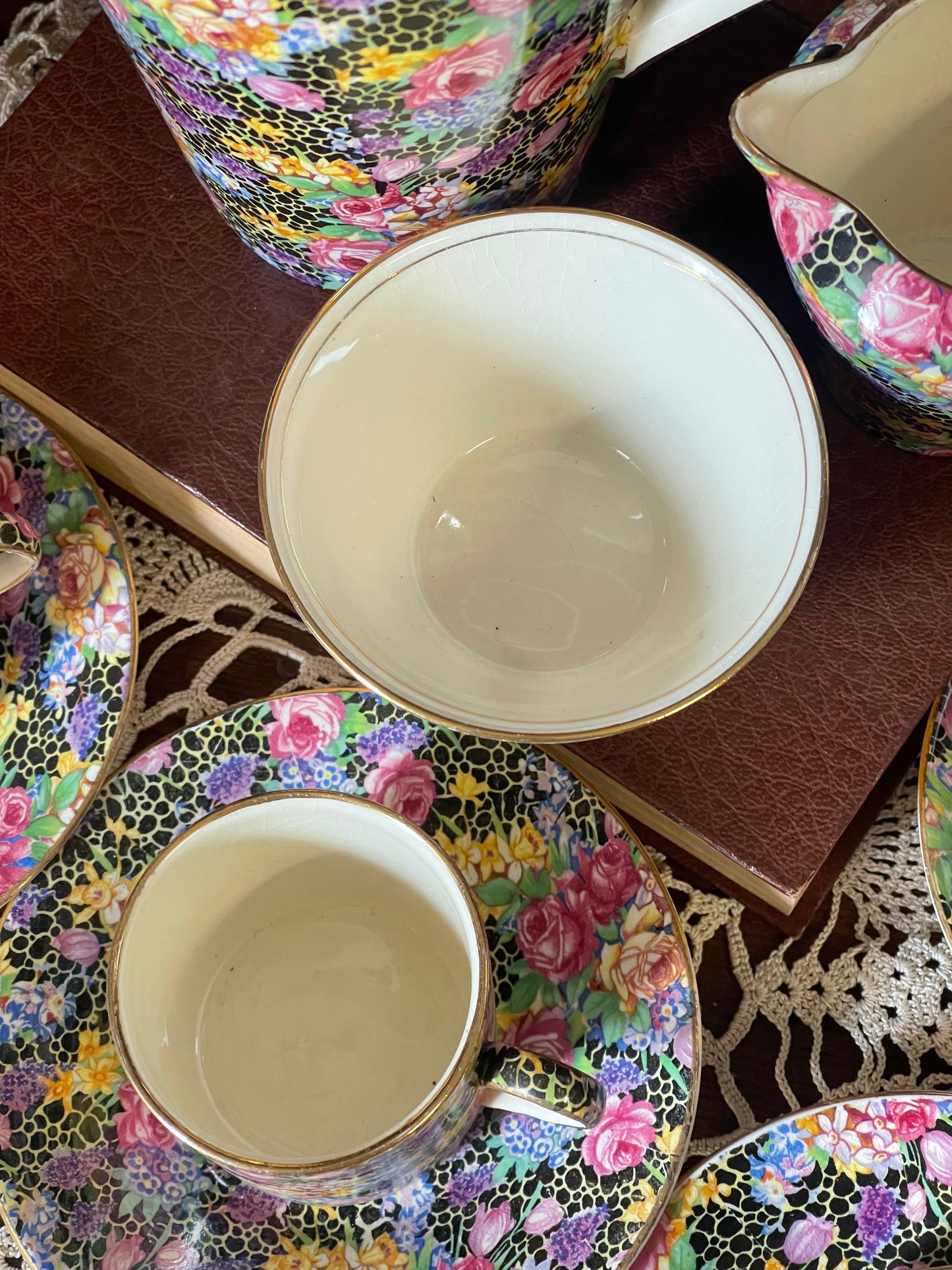 Royal Winton “Hazel” Art Deco Tea or Coffee Set for Six (1930s)