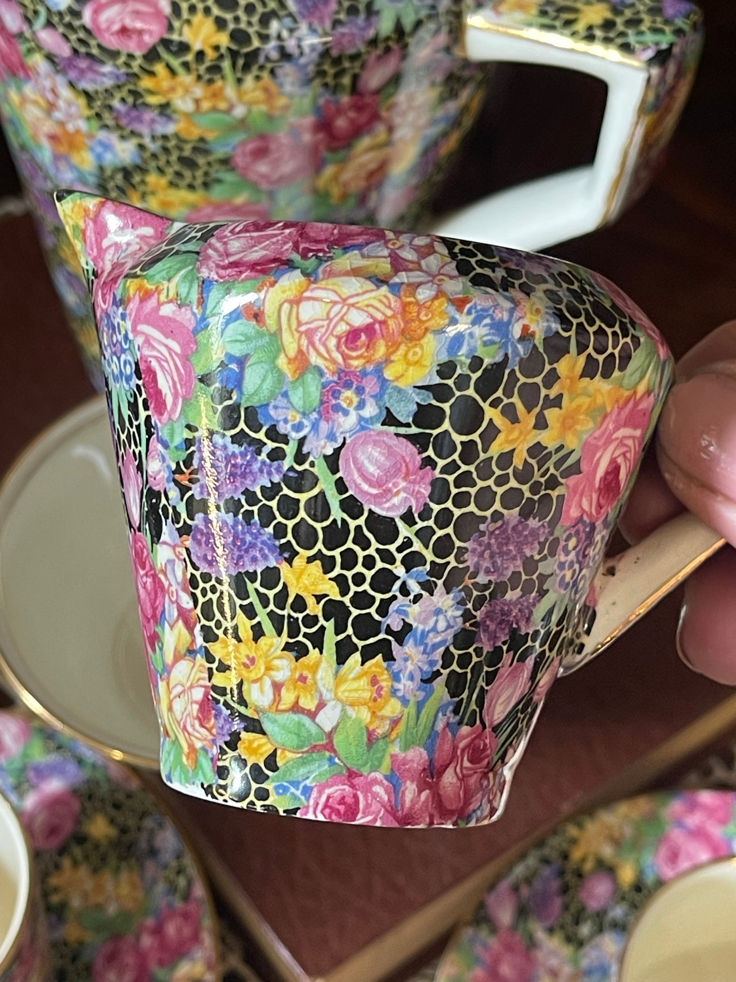 Royal Winton “Hazel” Art Deco Tea or Coffee Set for Six (1930s)