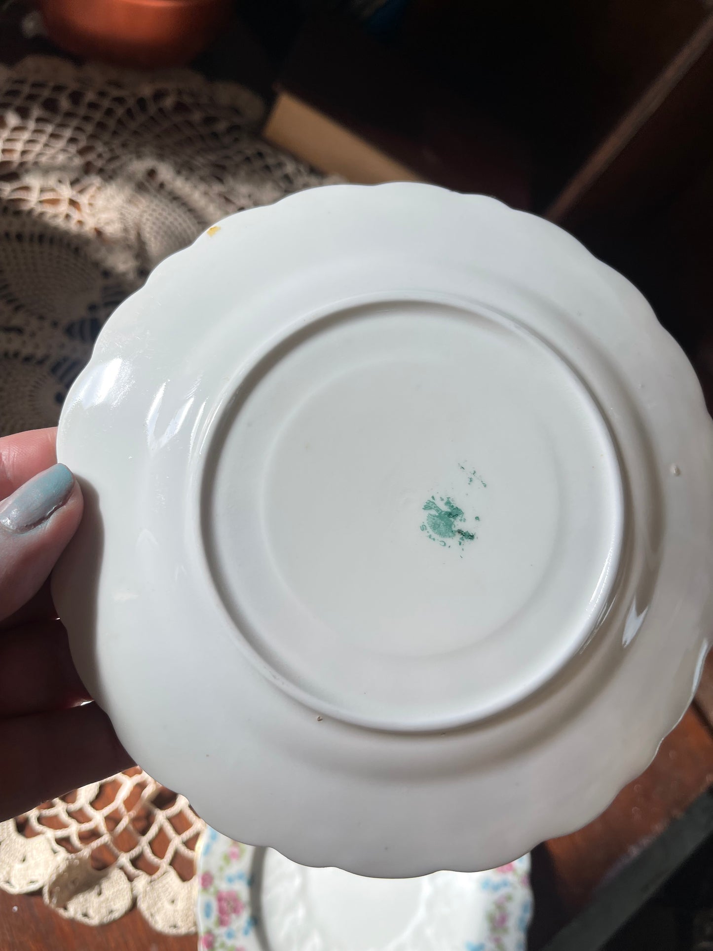 C.W.S. Longton Floral Side Plates (c.1913–1920s, England)