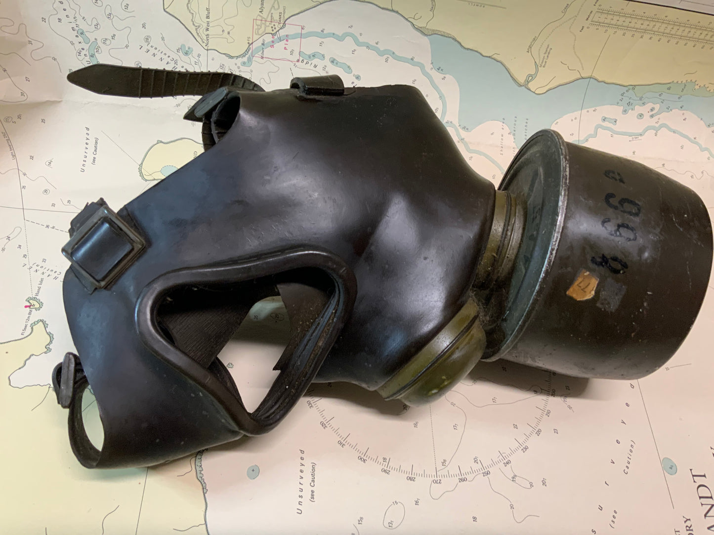 Vintage Mid-Century Gas Mask / Respirator