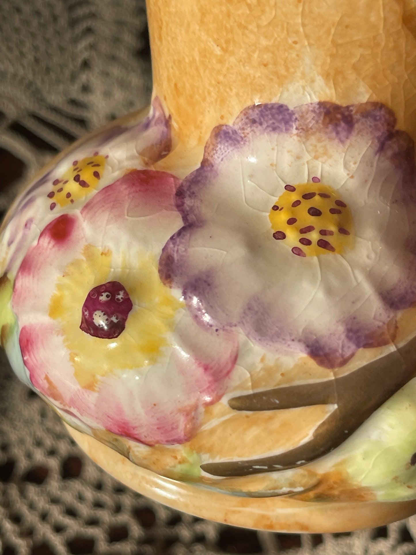 1930s Small James Kent 'Glenys' Jug with Poppy Pattern