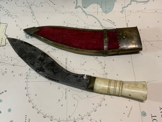 Vintage Nepalese Kukri Knife with Sheath