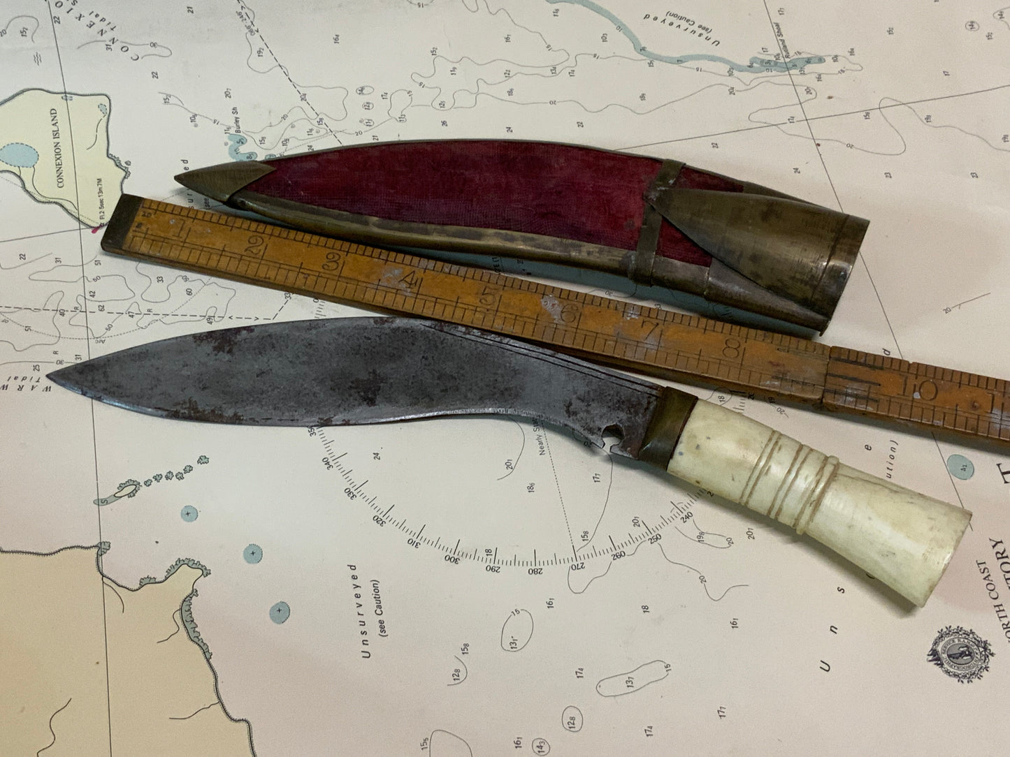 Vintage Nepalese Kukri Knife with Sheath