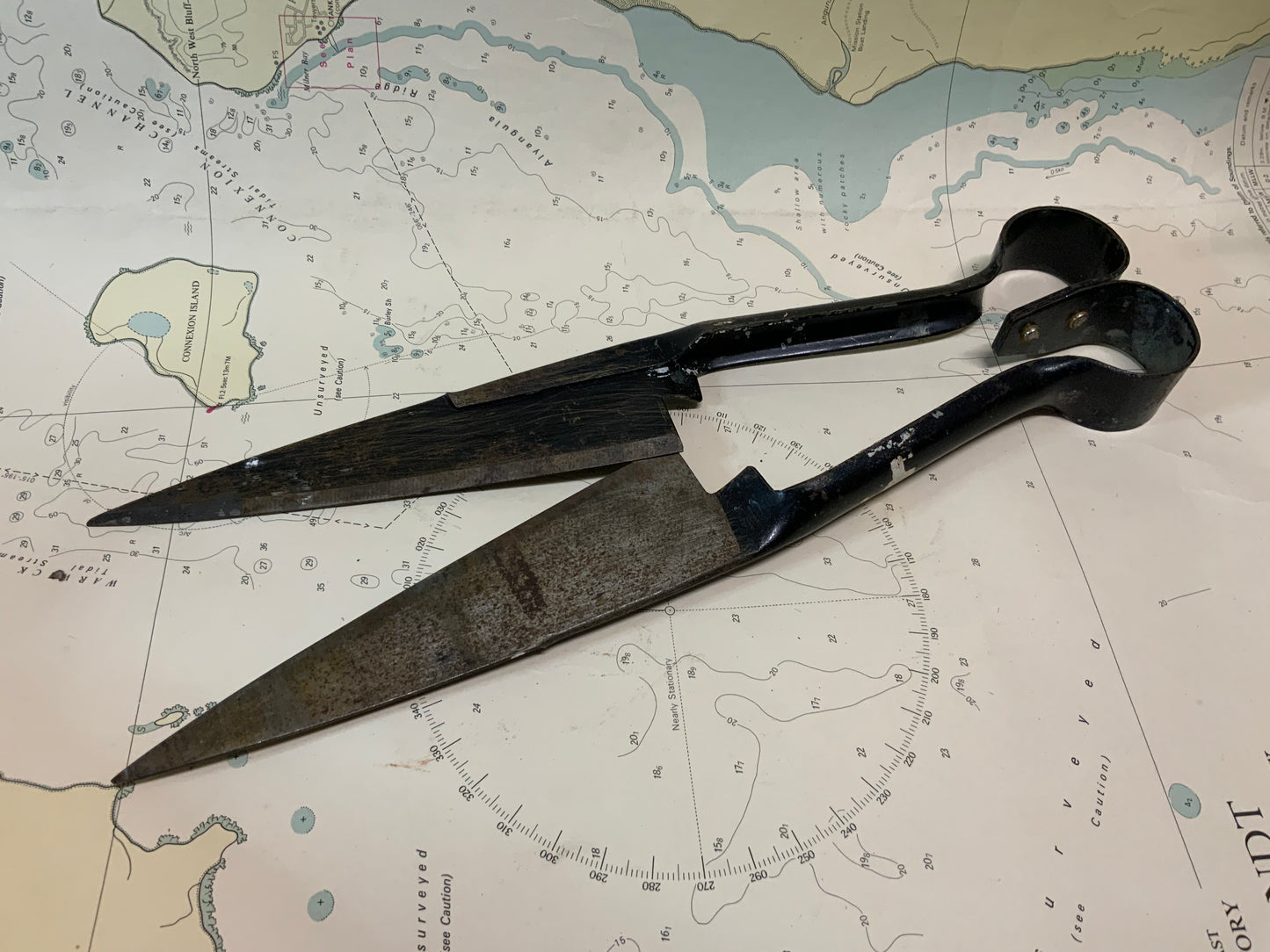 Vintage Large Industrial Shears / Wool Shears