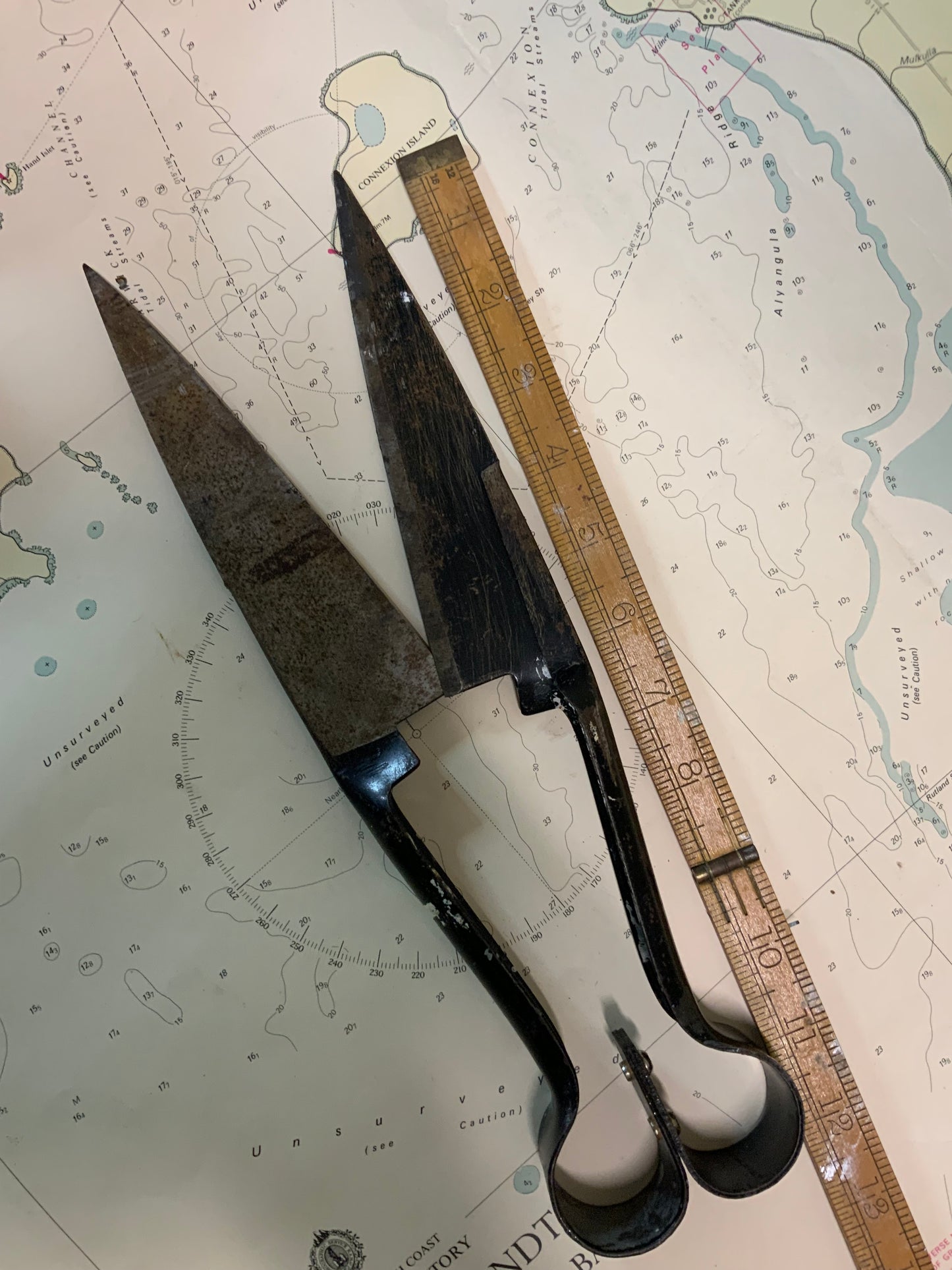Vintage Large Industrial Shears / Wool Shears