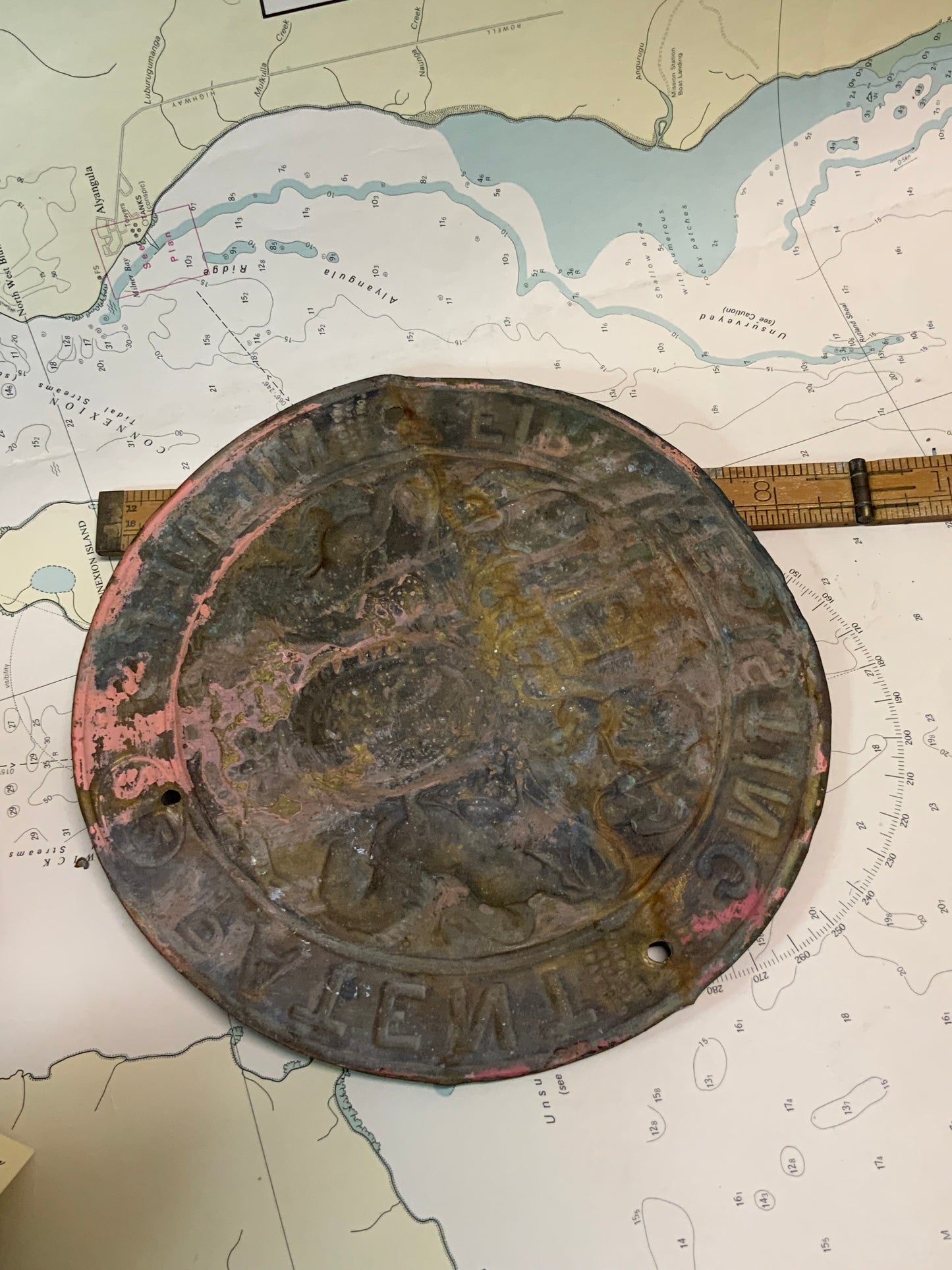 Antique Milners “Fire Resisting” Cast Brass Fire Service Plate c.1900
