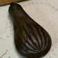 Victorian Brass Gunpowder Flask with Shell Motif c.1850–1880
