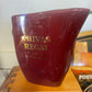 Vintage 80s Chivas Regal Whisky Water Jug maroon Wade Green Stamp