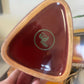 Vintage 80s Chivas Regal Whisky Water Jug maroon Wade Green Stamp