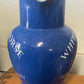 Vintage White Horse Scotch Whiskey Blue Water Jug