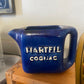 1950's Martell Cognac Blue Serving Jug Pitcher