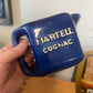 1950's Martell Cognac Blue Serving Jug Pitcher
