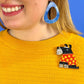 Whiskered Snout Brooch (2023) by Terry Runyan and Erstwilder