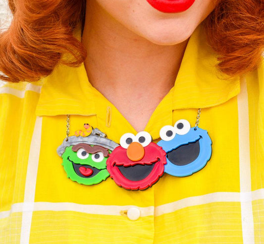 Friendly Neighbours Necklace (2019) by Erstwilder and Sesame Street