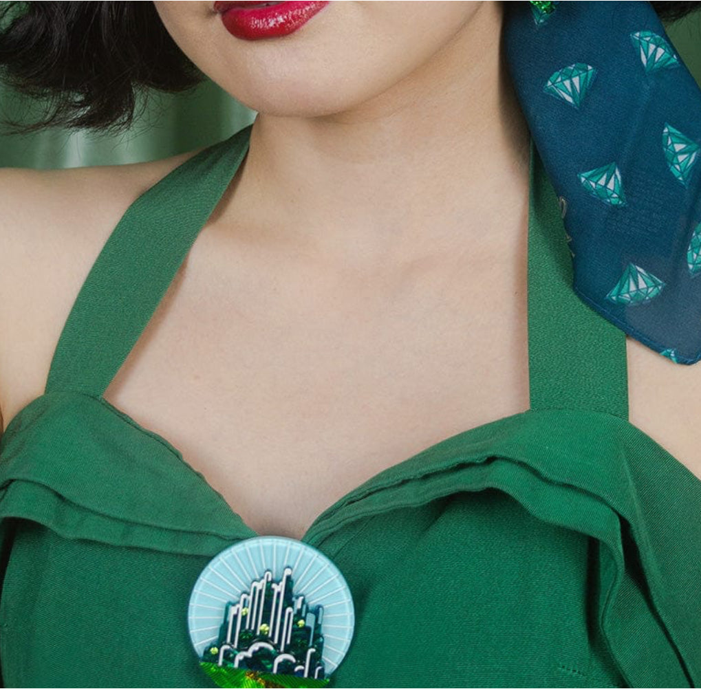 Emerald City Brooch (2022) by Erswilder