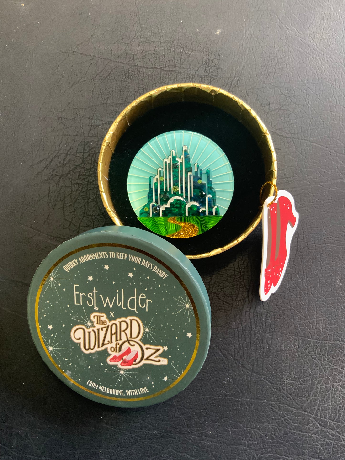 Emerald City Brooch (2022) by Erswilder