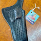 Black Basketweave Leather  Revolver Holster Obsolete Tasmanian Police