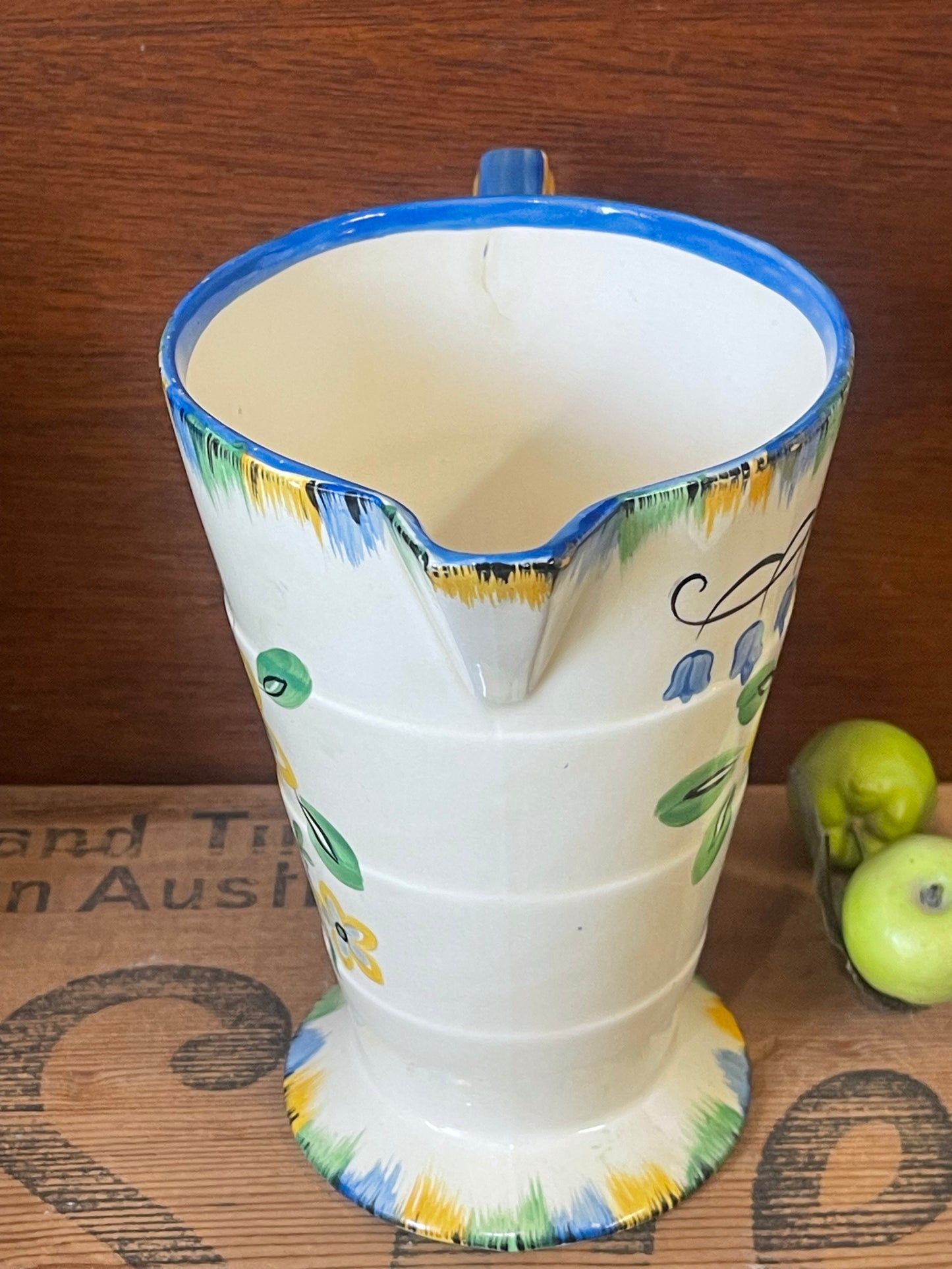 Art Deco W H Grindley & Co Decorative Floral Jug