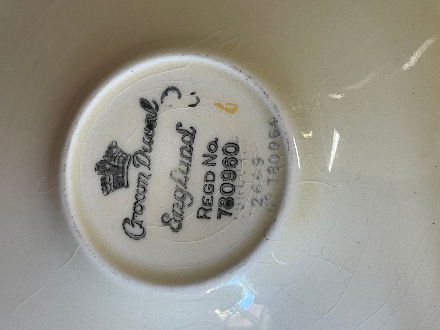 Art Deco Footed Cup & Saucer Set Sunburst by CROWN DUCAL