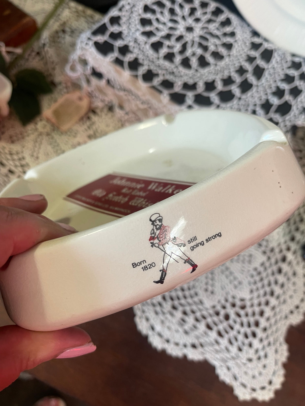 Vintage Johnnie Walker Red Label Ceramic Ashtray – Wade PDM England