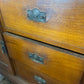 Antique 1920s Oval Silky Oak timber sideboard with mirror